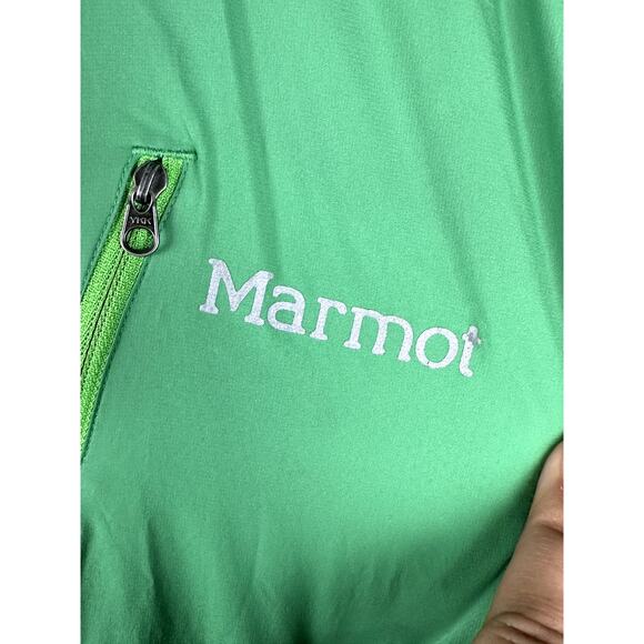 Marmot Pertex Quantum Windbreaker Outdoors Jacket Lightweight Green Mens XL Acti - Picture 2 of 10